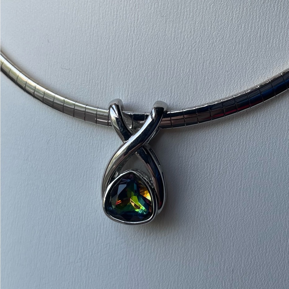 Lia Sophia Mystic Tooaz pendant and necklace.